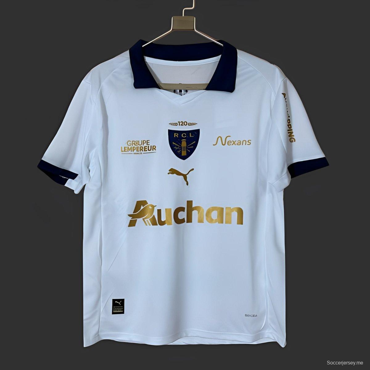 25/26 قميص حارس مرمى أبيض بعدسة RC Lens 25/26