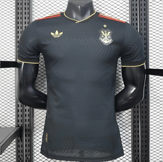 25/26 نسخة اللاعبين قميص فلامنغو الأسود للعب خارج أرضه