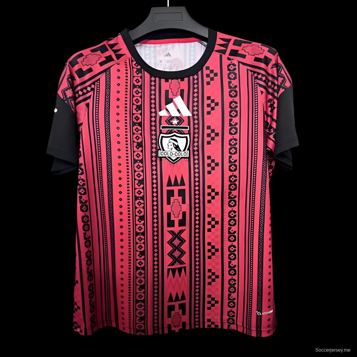 26/27 كولو كولو قميص ما قبل المباراة الأحمر