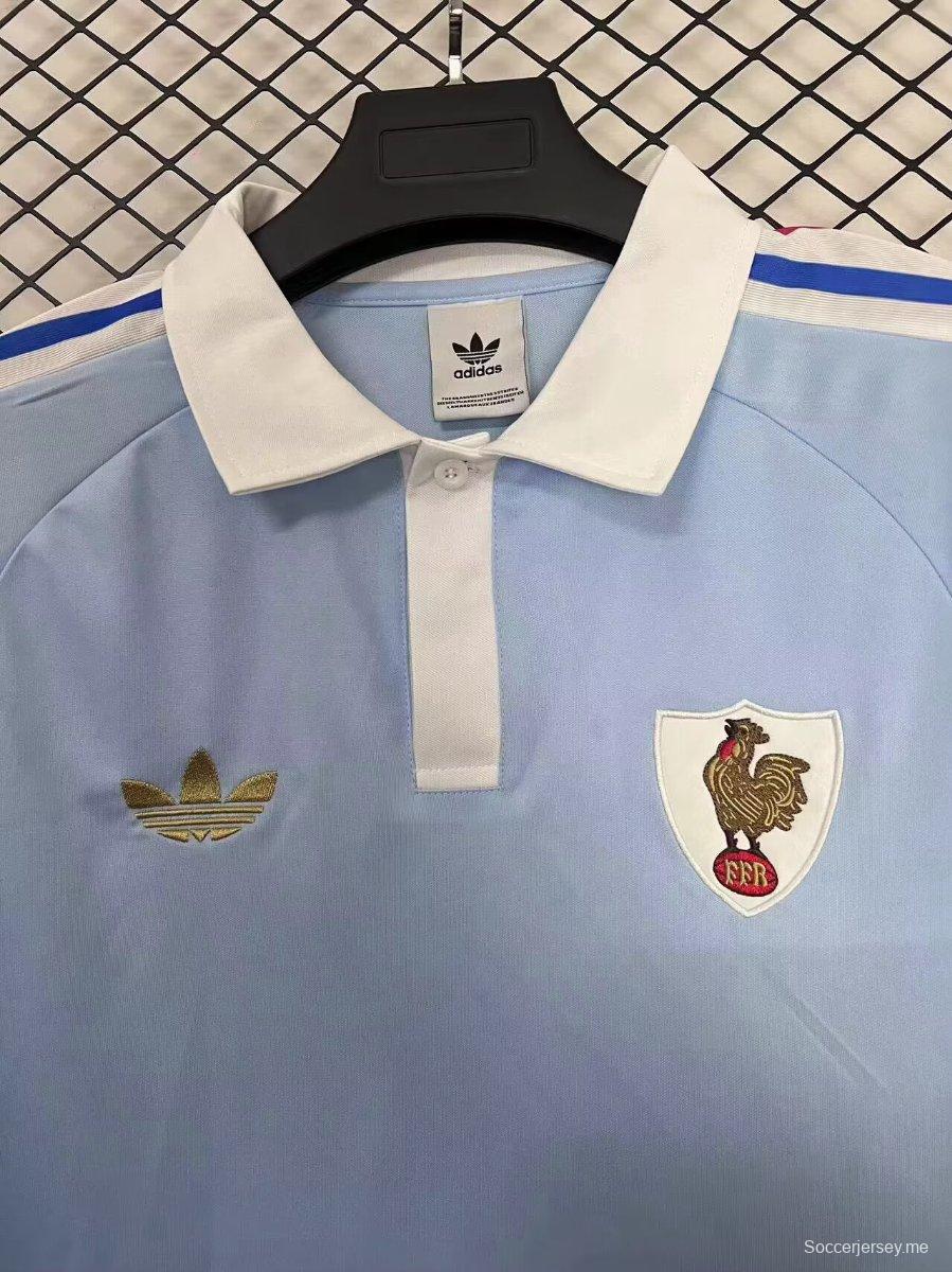 2026 قميص رياضي طويل الأكمام من Adidas FFR Crunch Rugby بمناسبة مرور 120 عامًا