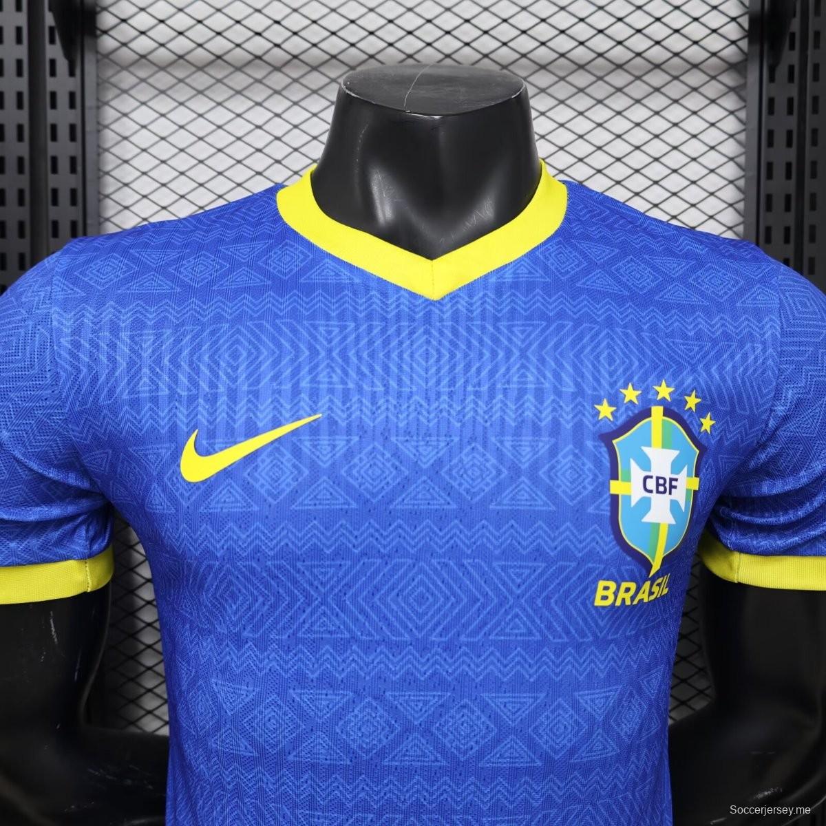 لاعب إصدار 2026 البرازيل قميص أزرق خاص