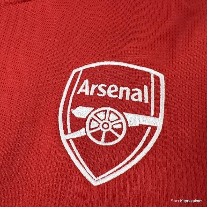 26/27 قميص أرسنال الرئيسي بطباعة كأس الأبطال