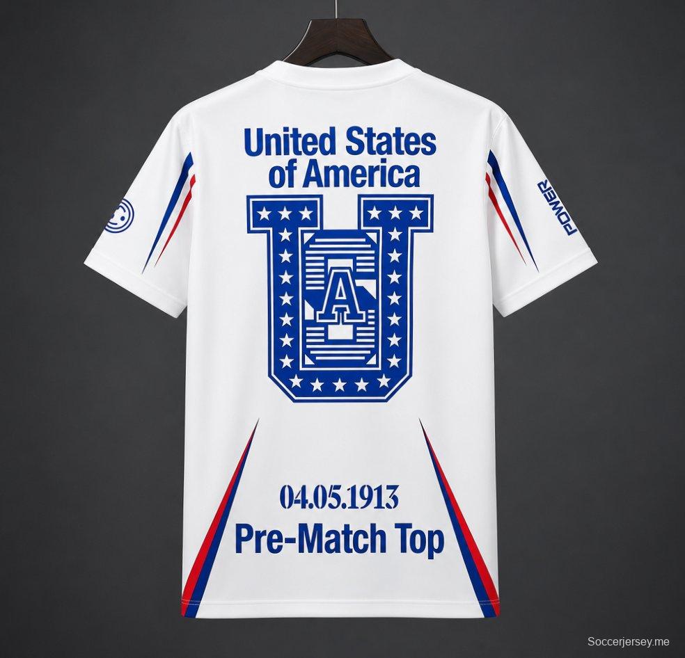 2026 الولايات المتحدة الأمريكية قميص ما قبل المباراة Nike x USMNT x V.A.A. Academy Pro